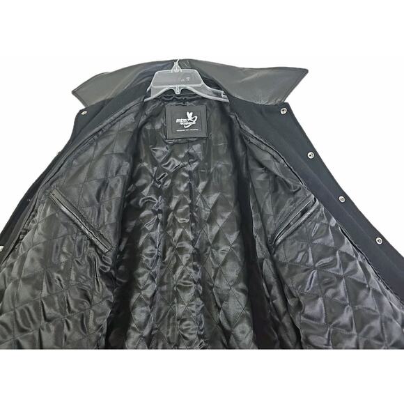 Vintage MTM Recognition ~Men's XXL~ Black Bomber Jacket Oklahoma City 80s 90s - Picture 12 of 14